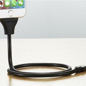 Elba MK66S Metal Micro Stand Kablo Siyah Android Telefon Tutucu