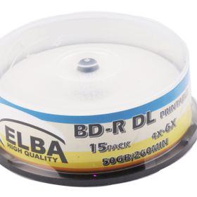 Elba Printable BD-R 50Gb 6x 15'li Blu-Ray Boş Cakebox