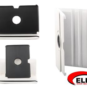Elba Samsung Tab2 P3100 Kırmızı Siyah Beyaz Renkli 360 Derece Dönebilen Kılıf