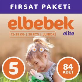 Elbebek Elite No:5 Junior 84 Adet Bebek Bezi