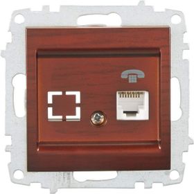 Elbi 1RJ11 Zena Mekanizma Beyaz Telefon Prizi