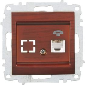 Elbi 1RJ11 Zena Mekanizma Maun Telefon Prizi