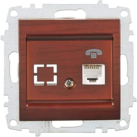 Elbi 1RJ11 Zena Mekanizma Maun Telefon Prizi