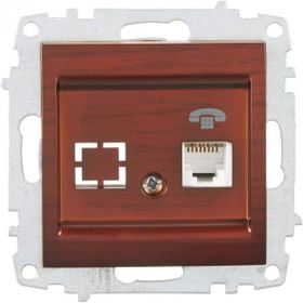 Elbi 1RJ11 Zena Mekanizma Maun Telefon Prizi
