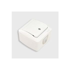 Elbi Alsu Vavien Sıva Üstü Beyaz Anahtar Priz