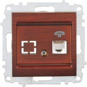 Elbi Zena 1RJ11 5 Adet Mekanizma Maun Telefon Prizi