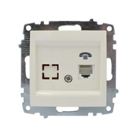Elbi Zena 1RJ11 Meknanizma Krem Telefon Prizi