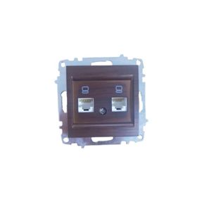 Elbi Zena 2RJ45 10 Adet Mekanizma Maun Data Prizi