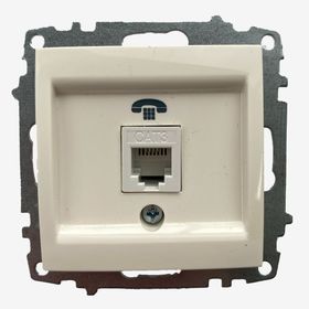 Elbi Zena Natural Beyaz Numeris Telefon Prizi