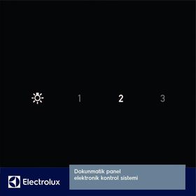 Electrolux EFV60657OK Siyah Cam Davlumbaz