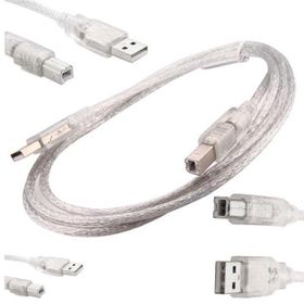 Electroon 1.5 m Şeffaf USB Yazıcı Kablosu