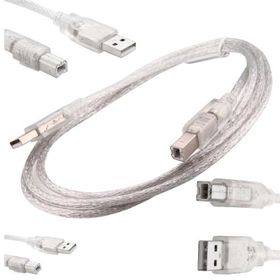 Electroon 1.5 m Şeffaf USB Yazıcı Kablosu