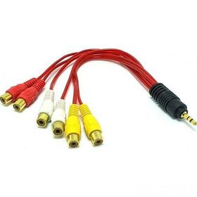 Electroon 3.5 mm Erkek - 6RCA Dişi 5+1 Kablosu