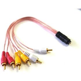 Electroon 3.5 mm Erkek - 6RCA Dişi 5+1 Kablosu