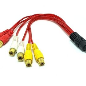 Electroon 3.5 mm Erkek - 6RCA Dişi 5+1 Kablosu