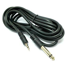 Electroon 6.3 mm Mono 3.5 mm 5 m Stereo Kablo