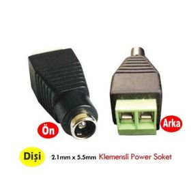 Electroon Klemensli 10 Adet Dişi Power Jak