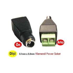 Electroon Klemensli 10 Adet Dişi Power Jak