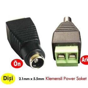 Electroon Klemensli Dişi Power Jak