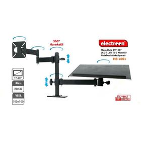 Electroon Masa Üstü 19-28'' LED TV Monitör Notebook Askı Aparatı