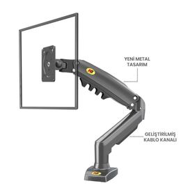 Electroon NB F80 Amortisörlü 17-27'' Masa Üstü Monitör Tutucu