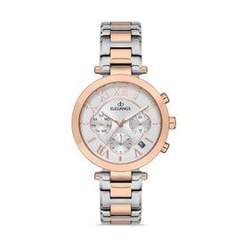 Elegangs El2448-10 Gri-Sarı Kadın Kol Saati