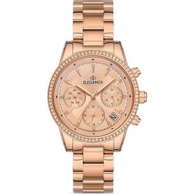Elegangs El2449-3 Sarı Kadın Kol Saati
