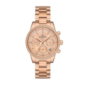 Elegangs El2449-3 Sarı Kadın Kol Saati