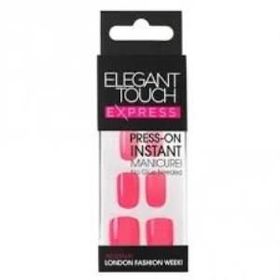 Elegant Touch Express Polished Bright Coral Takma Tırnak