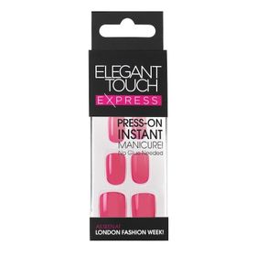 Elegant Touch Express Polished Bright Pink Takma Tırnak
