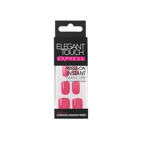 Elegant Touch Express Polished Bright Pink Takma Tırnak
