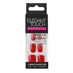 Elegant Touch Express Polished Red Takma Tırnak