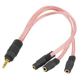 Elektormer 3.5 mm Streo Erkek /3 X 3.5 mm Streo Dişi 5+1 Kablo