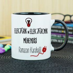 Elektrik Elektronik Mühendisi-Siyah Kupa Bardak