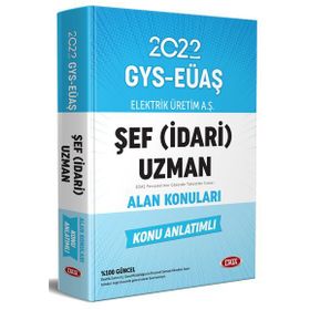 Elektrik Üretim Aş Eüaş Gys Şef İdari Uzman Alan Konuları Konu Anlatımlı - Data Yayınları
