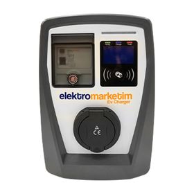Elektromarketim EMEV-22-3F32-PT2 22 KW 3 Faz Tip 2 Elektrikli Araç Şarj İstasyonu