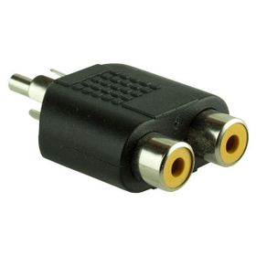 Elektromer 1 RCA Dişi 2 RCA Erkek Çevirici Jack