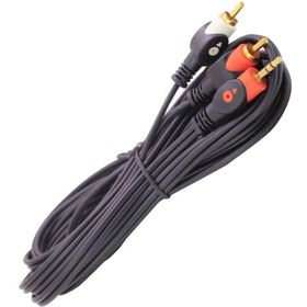 Elektromer 2 Rca Erkek + 3.5 mm 10 m Kutulu Stereo Erkek Ses Kablosu