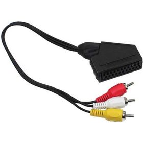 Elektromer 20 cm Dişi Rca Erkek Scart Adaptör Kablo