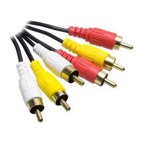 Elektromer 3 RCA + 3 RCA 1.5 m Standart RCA Poşetli Kablo