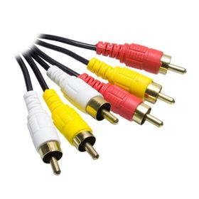 Elektromer 3 RCA + 3 RCA 1.5 m Standart RCA Poşetli Kablo