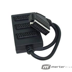 Elektromer 3'lü 1 Erkek 3 Dişi Scart Scart Dağıtıcı