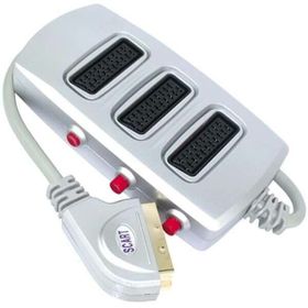 Elektromer 3'lü Silver Butonlu Scart Dağıtıcı