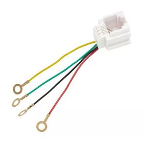 Elektromer RJ11 Soket 623K Jack 6P4C 150 mm Telefon DSL Konnektörü
