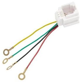 Elektromer RJ11 Soket 623K Jack 6P4C 150 mm Telefon DSL Konnektörü