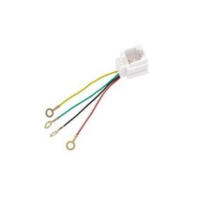 Elektromer RJ11 Soket 623K Jack 6P4C 150 mm Telefon DSL Konnektörü