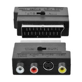 Elektromer Switch'li İn-Out Scart Adaptör