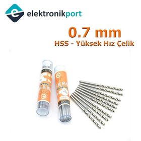 Elektronikport 0.7 mm HSS Yüksek Hız Çelik Matkap Ucu
