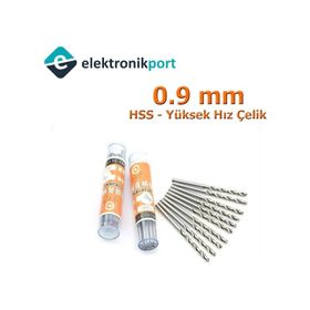 Elektronikport 0.9 mm Hss Yüksek Hız Çelik Matkap Ucu