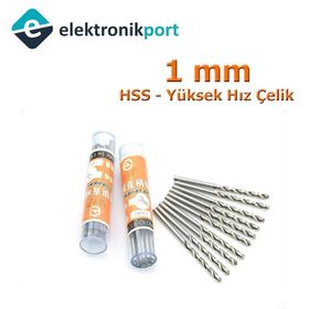 Elektronikport 1 mm Hss Yüksek Hız Çelik Matkap Ucu